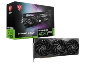 MSI NVIDIA GeForce RTX 4080 SUPER Gaming X Slim 16GB GDDR6X Graphics Card